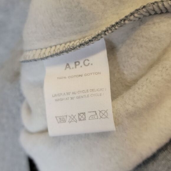 A.P.C. Gray Rue Madame Heathered Sweatshirt - Picture 8 of 8